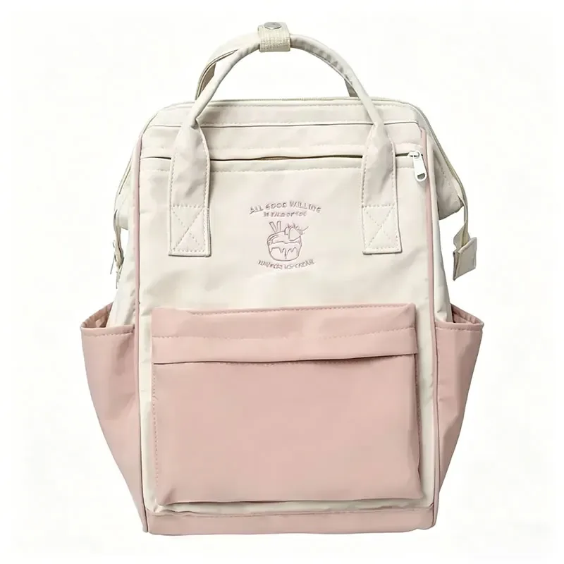 sac à dos imperméable tendance japonaise, assorti aux couleurs, pour femmes et filles, grande capacité, pour les voyages de loisirs, les week-ends sportifs, le sport