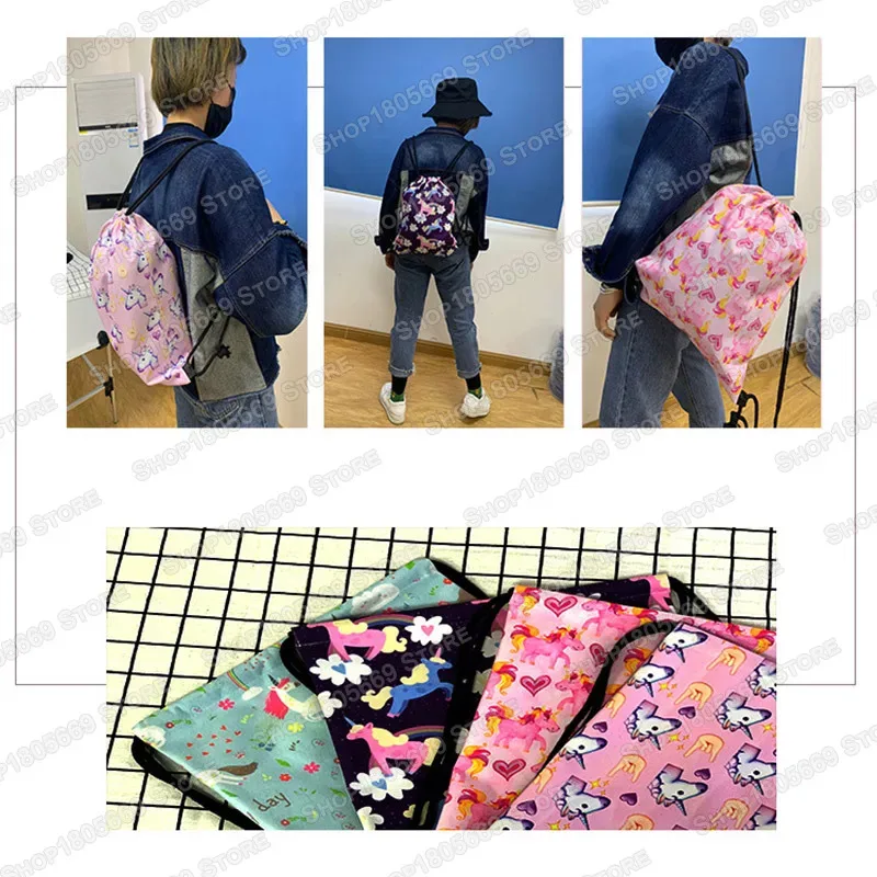 sac à dos à cordon imprimé pour hommes, sac de rangement à la mode pour adolescents et garçons, sac à dos décontracté, sac de voyage, sac de livre, cadeau