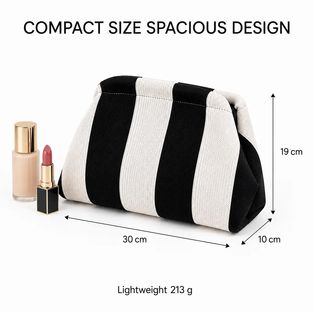 pochette de rangement pour maquillage, sac à cosmétiques géométrique rayé, sac de toilette léger et portable pour voyage, sac à main pour femmes, sacs organisateurs