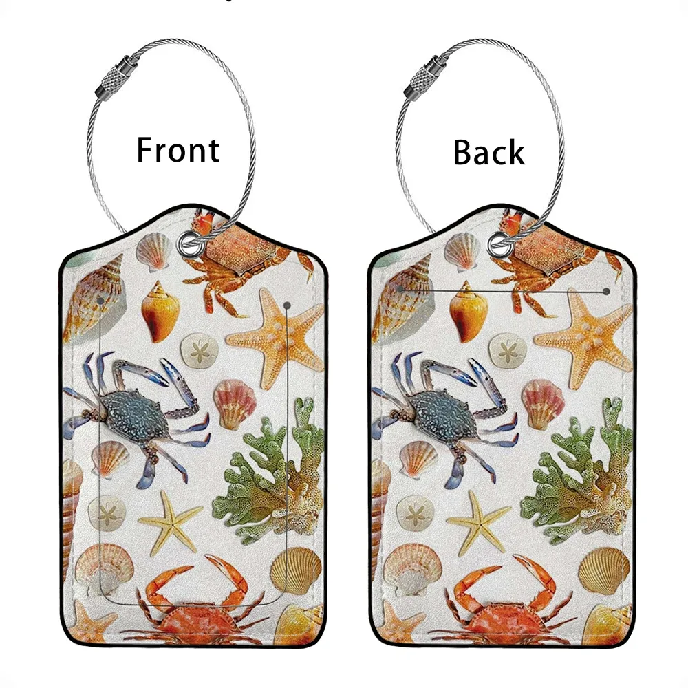 offre spéciale animaux mignons en cuir étiquette de bagage d'affaires étiquette d'adresse de valise étiquette de valise d'embarquement étiquette nom id adresse clip