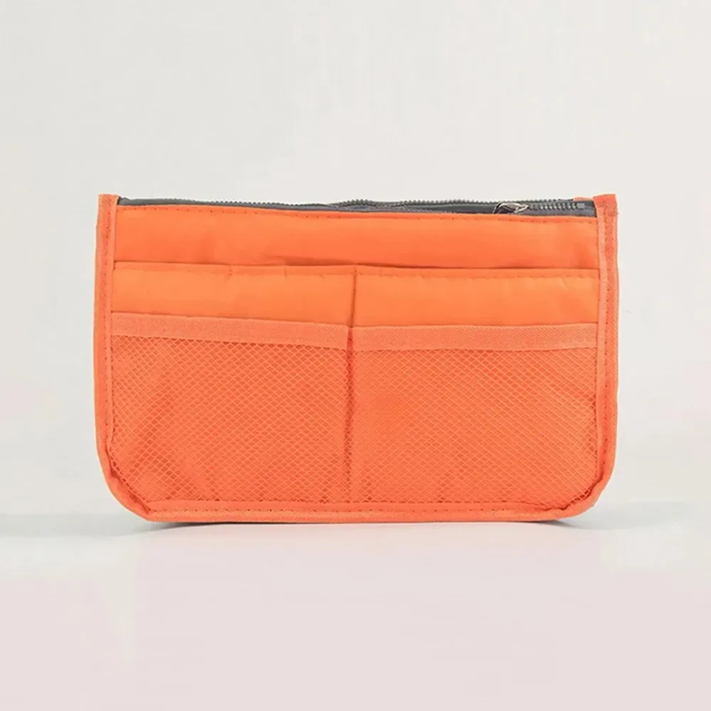 sac de maquillage multifonctionnel de grande capacité, sac de voyage portable à double fermeture éclair, sac de rangement pour articles de toilette, sac pour maman, sac cosmétique multi-poches
