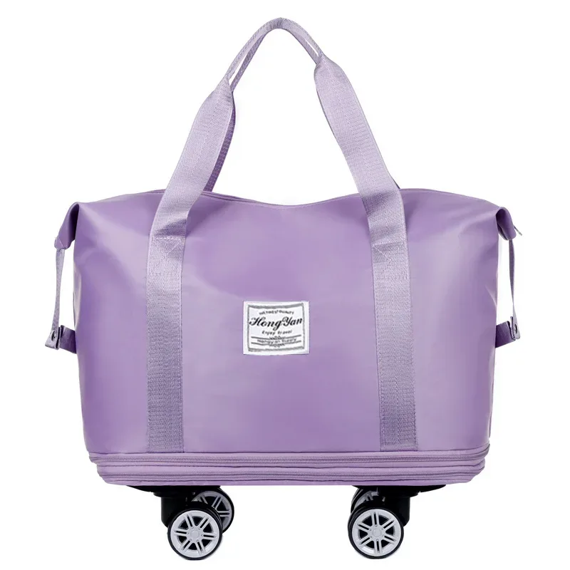 sac voyage bagage roulettes oxford université toupie poignée sup lat front blanche unisexe grande capacité séparation humide sèche