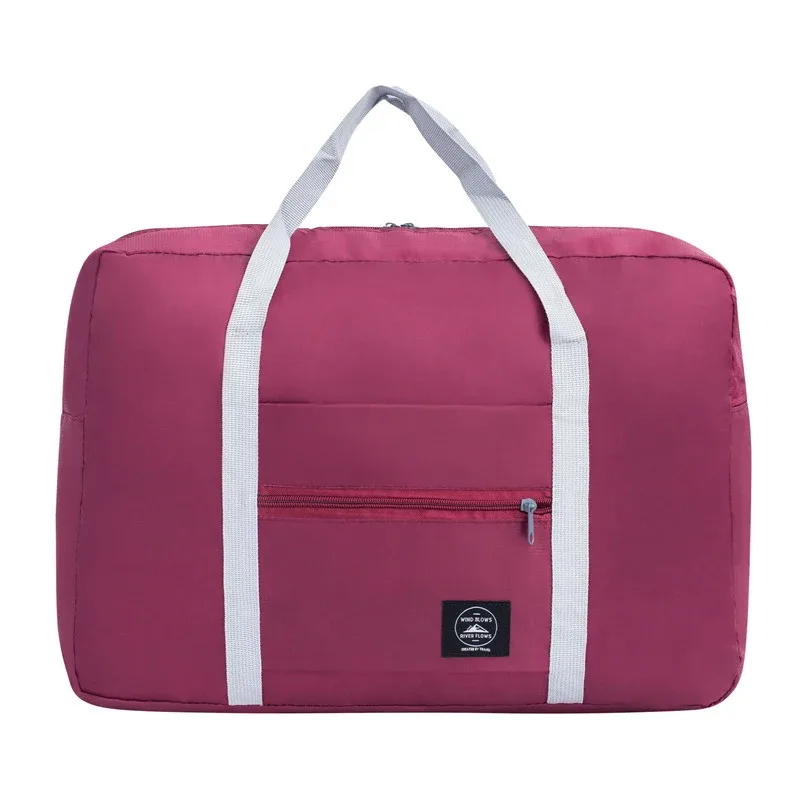 sac à main de voyage, sac à bagages, sac de rangement de voyage, sac d'avion à bandoulière simple de grande capacité, sac pliant étanche pour femmes