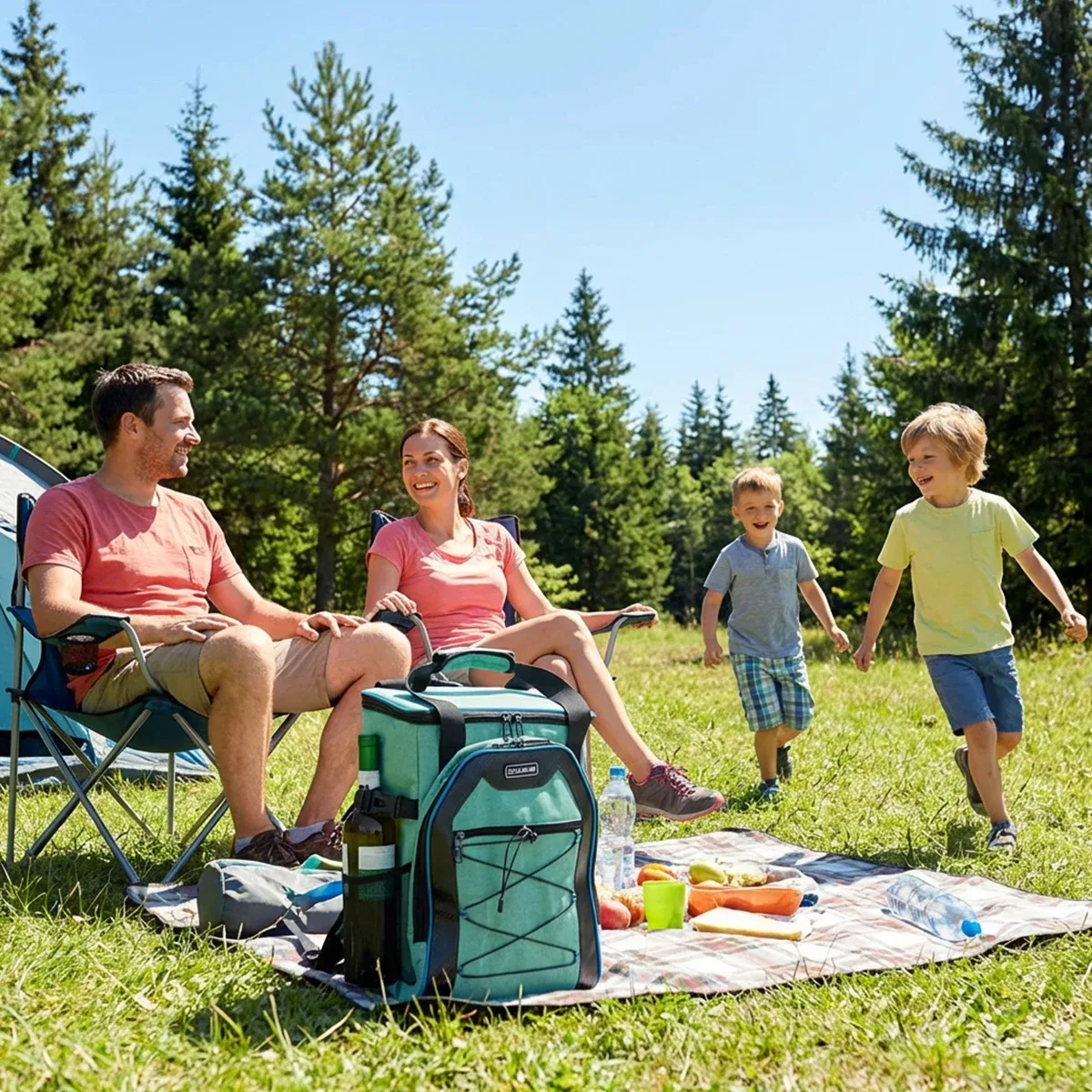 sac à dos isotherme iculbag pour hommes et femmes, capacité 20 canettes, étanche, idéal pour la plage, les voyages, le camping et la randonnée