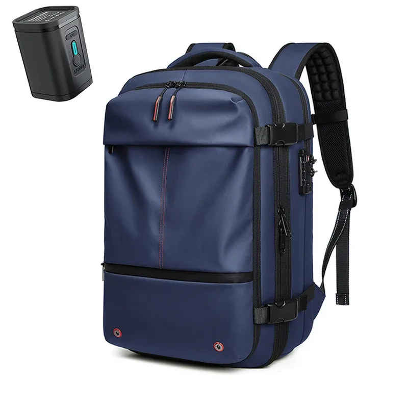sac à dos de voyage pour homme 17 pouces, sac à dos à compression sous vide, sac à dos d'affaires grande capacité, sac à dos scolaire extensible, sac à dos d'extérieur
