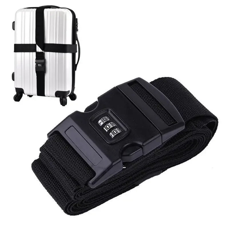 ceinture sécurité sangle réglable mot passe nylon couleur multiple valise sac voyage protection antivol