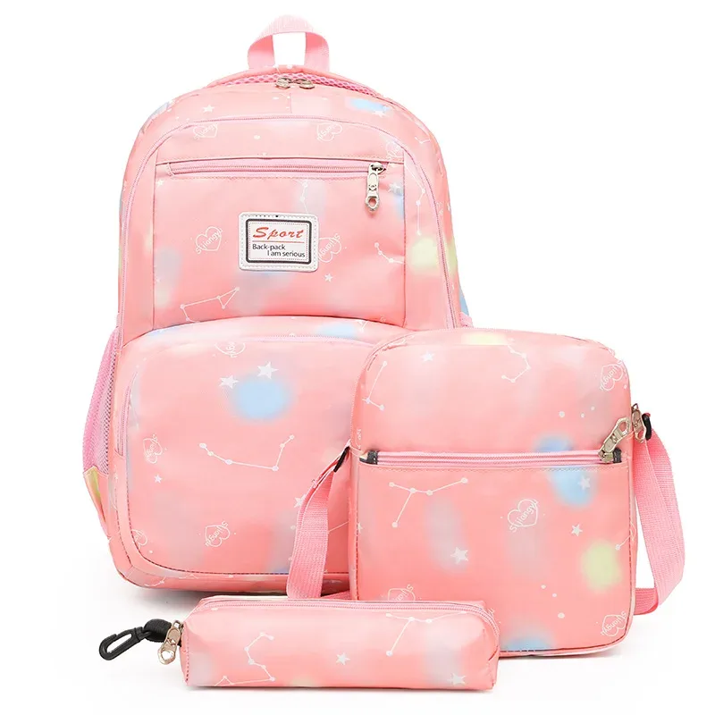 ensemble de 3 sacs à dos pour hommes, sacs d'école pour femmes, sacs à bandoulière pour garçons, grand sac de voyage pour étudiants, sac à dos scolaire pour hommes, mochila, 2020