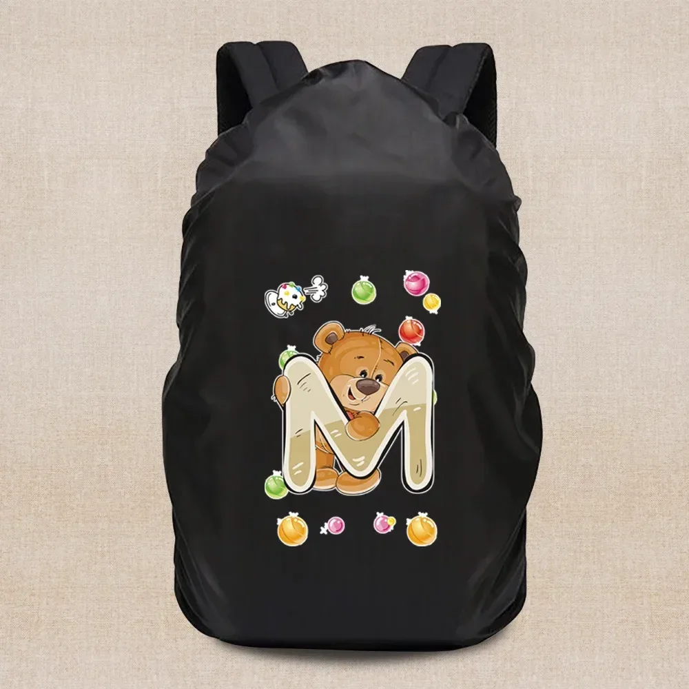 housse de pluie portable légère, housse de voyage série ours 20-70l, sac à dos de camping, étanche à la poussière, accessoires de voyage