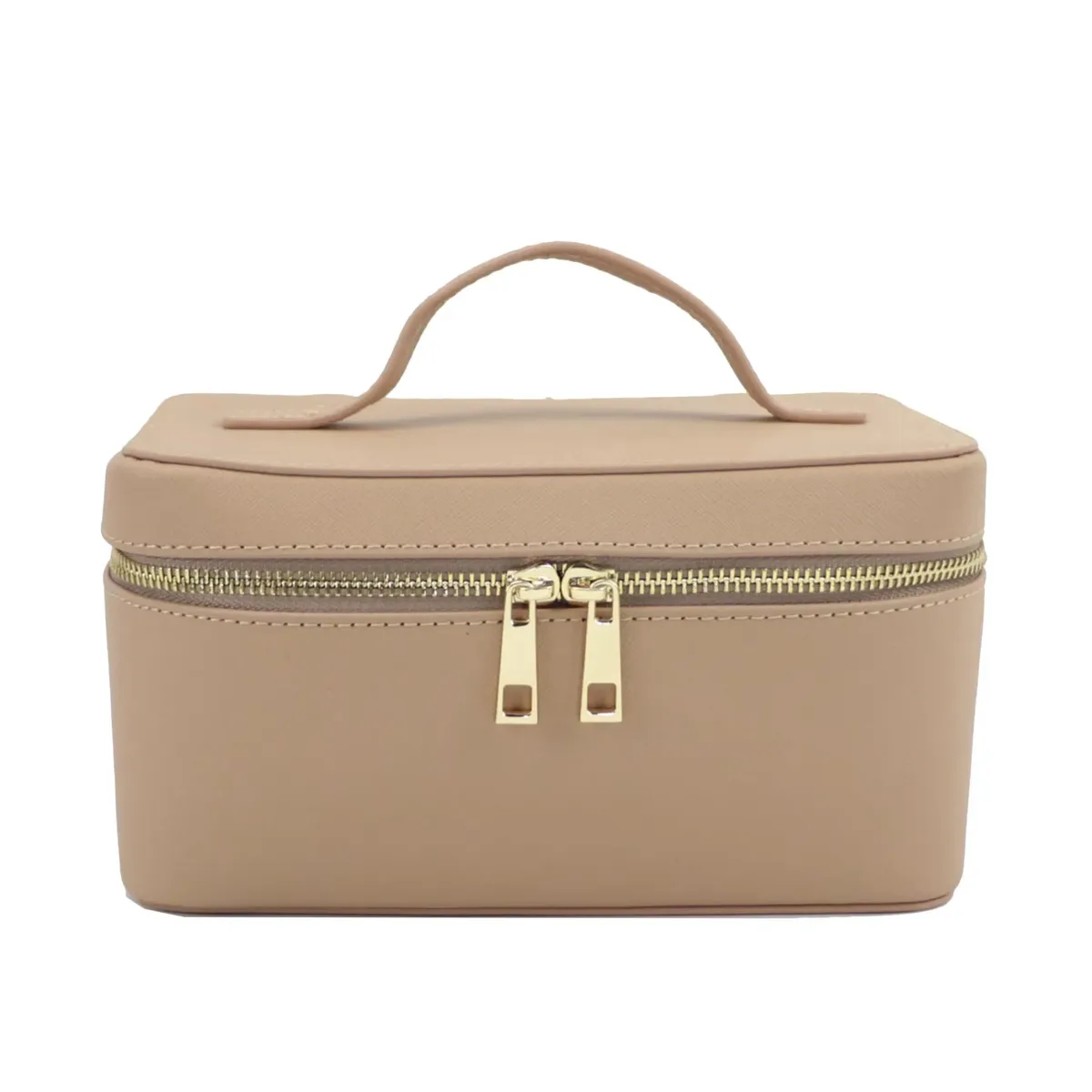 saffiano – trousse de toilette de voyage en croûte de cuir pour femmes, sac portable suspendu, boîte de rangement de maquillage, kit dopp, sac à cosmétiques pour femmes
