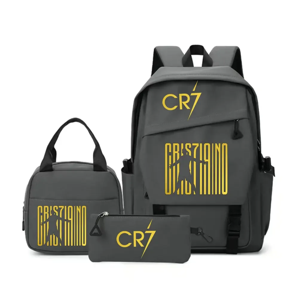 sac à dos cr7 pour étudiants, femmes et hommes, sac à dos tendance pour ordinateur portable, sac à dos quotidien pour adolescents, sac messager