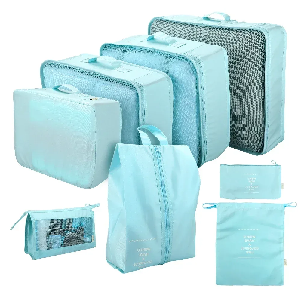 organisateur voyage sacs rangement oxford doux polyvalent transparent respirant fermeture éclair durabledurable pliable transport facile conception boucle empilable vêtements