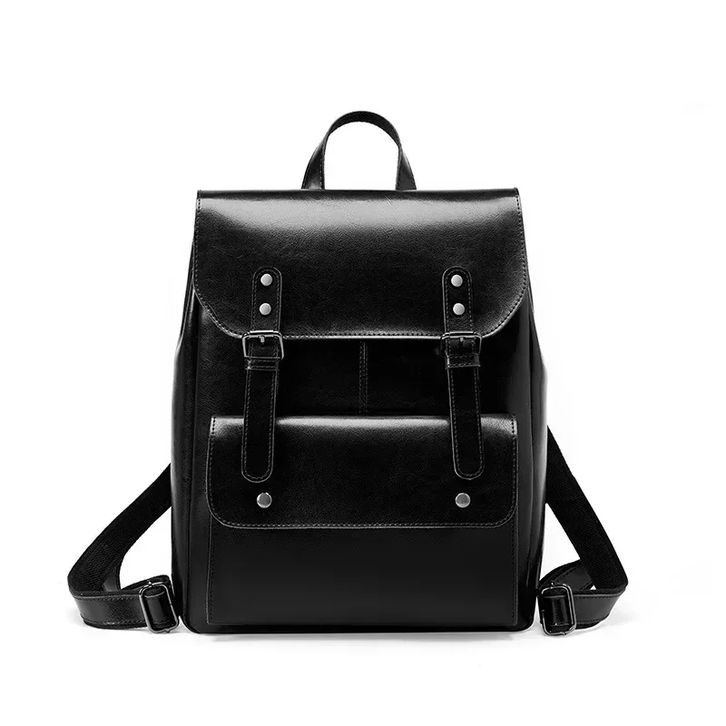 sac à dos en cuir véritable 2026, style rétro, pour adolescentes, grand sac à bandoulière en cuir de vachette, sacs à dos de voyage pour femmes, sacoche pour ordinateur