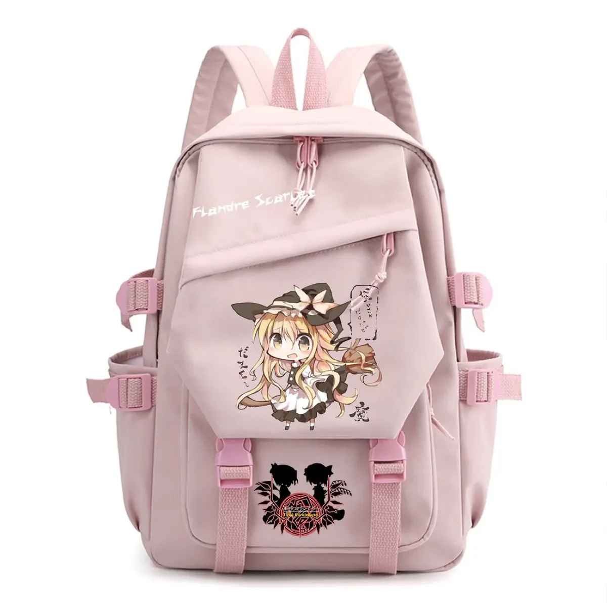 sac à dos touhou project ‌ sac à dos de voyage de grande capacité pour étudiants, imprimé dessin animé hakurei reimu kirisame marisa