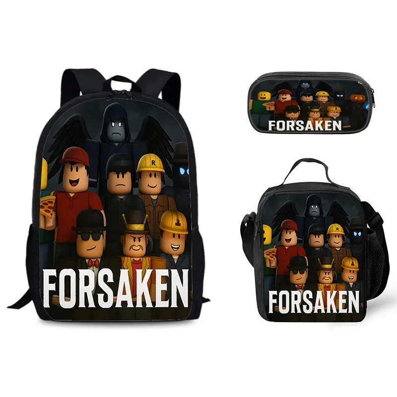 sac dos nylon personnages dessins animés fond noir format grand volume usage étudiant voyage