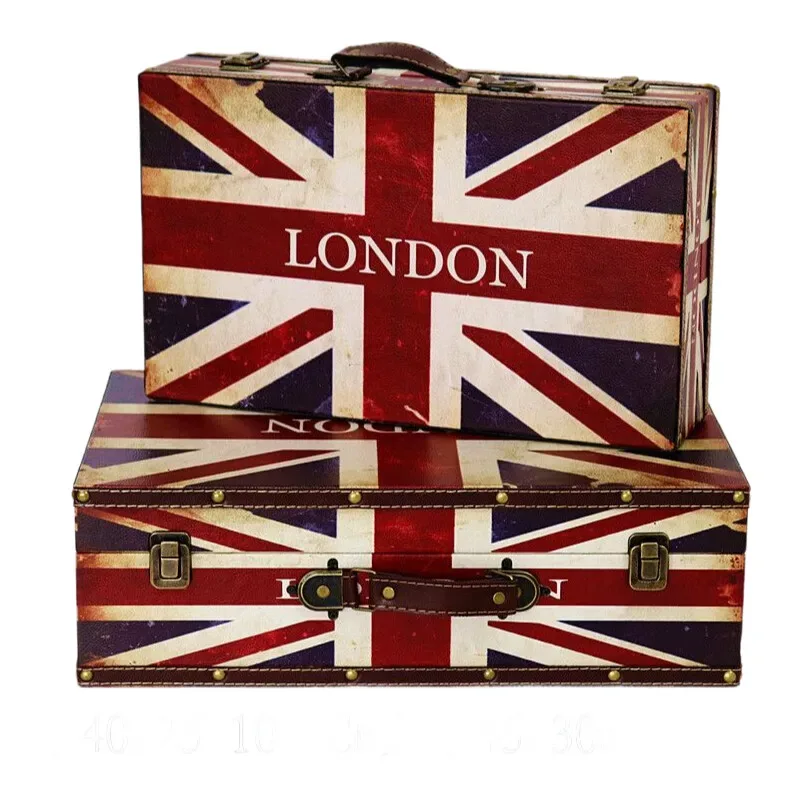 valise à bagages en pu de style vintage, sac rigide vintage pour ordinateur, sac de rangement pour bagages, boîte de voyage pour ordinateur portable avec poignée