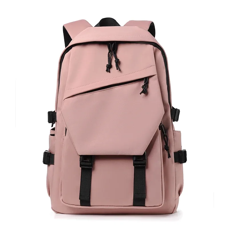 sac à dos simple de couleur unie, sac à dos de voyage, beaucoup d'espace de rangement, très adapté aux déplacements, à l'école, au travail et à sortir.