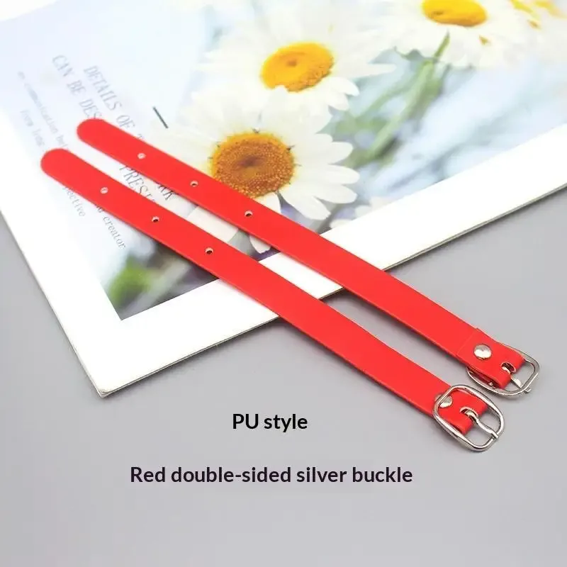 étiquette de bagage double face en pu avec boucle en alliage et rivet en cuivre antirouille pour étudiants – idéale pour la rentrée scolaire
