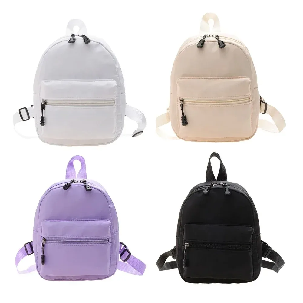 sac à dos en nylon, mini cartable pour filles, petit sac de voyage mignon pour femmes, sac à dos décontracté solide et imperméable, à la mode