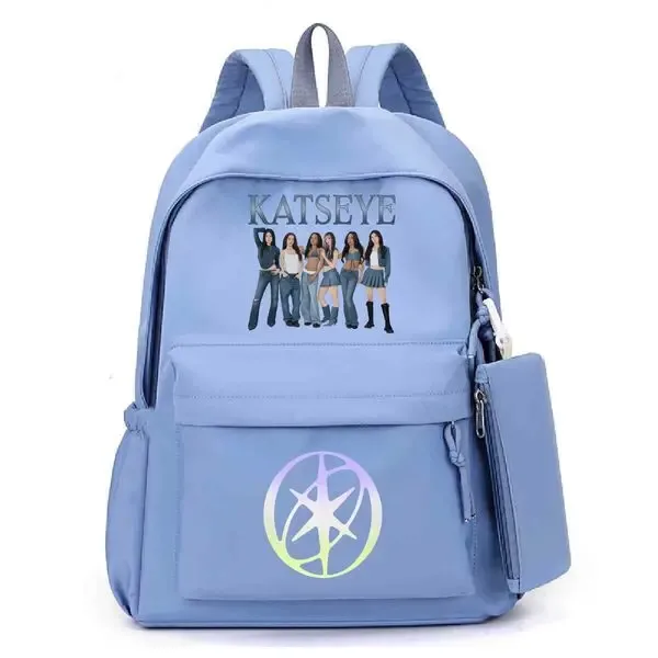 Sac à dos scolaire multifonctionnel pour adolescentes, motif œil de chat amusant, grande capacité, idéal pour les voyages en extérieur, sac à dos de dessin animé pour étudiantes