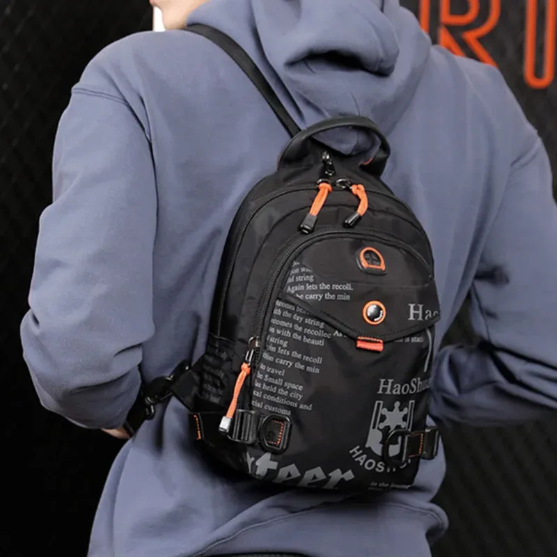 hommes petit sac à dos fronde poitrine sac militaire décontracté mode sport voyage escalade nylon mâle bandoulière un sac à bandoulière sacs à dos