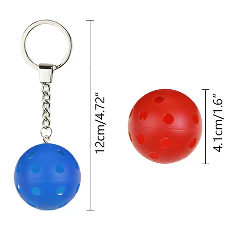 mini porte-clés unisexe en métal style sportif, raquette de pickleball, accessoires de décoration pour sac à main et sac à dos