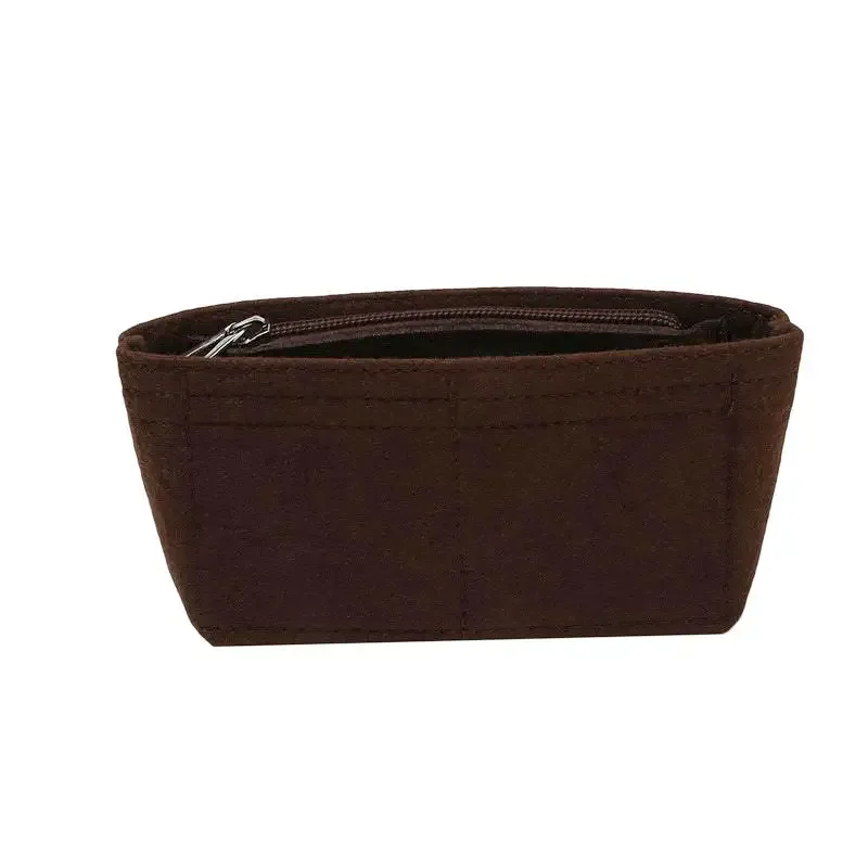 organisateur voyage tissu feutre non tissé multicouleurs compartiments poignée glissière maquillage sacs cosmétiques accessoires femmes