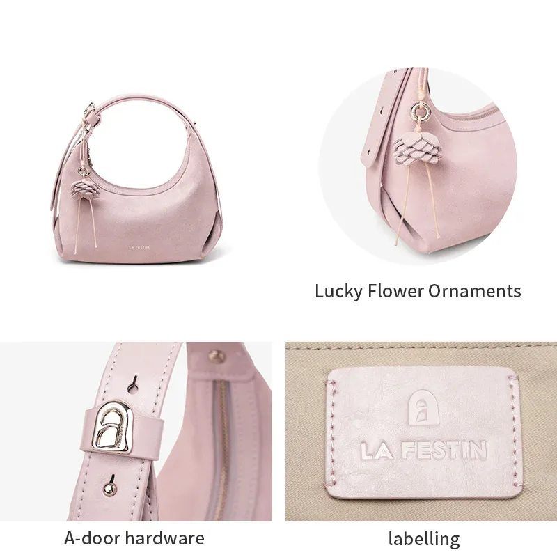 la festin original sac à main femmes nouveaux sacs à bandoulière mode demi-lune sac à bandoulière marque de luxe sacs dames sac en cuir