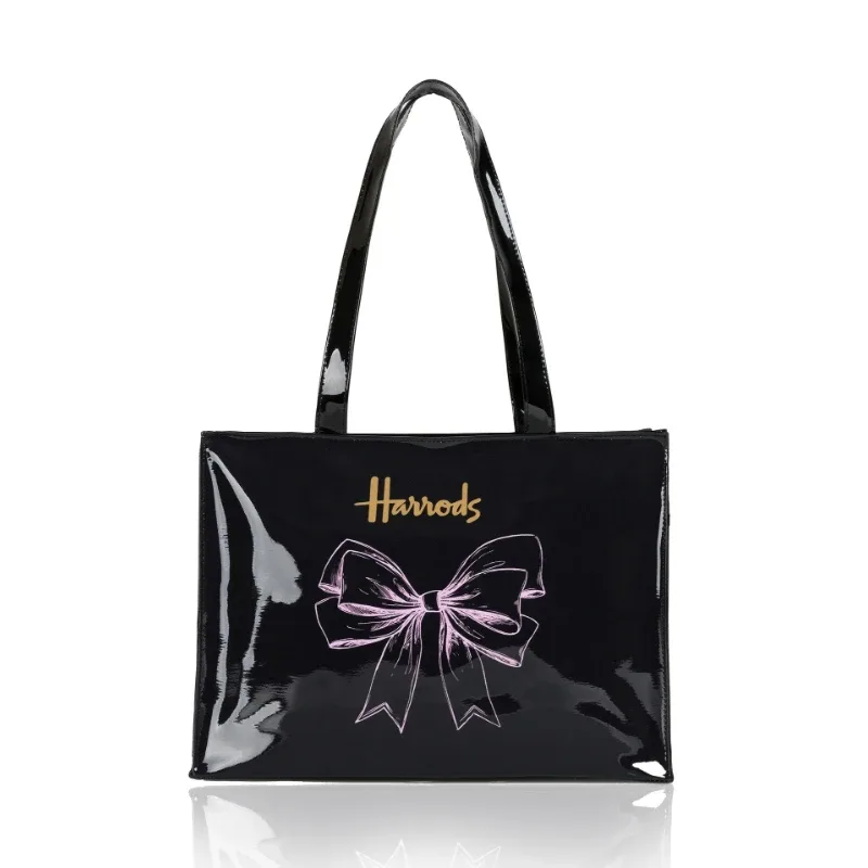 sac fourre-tout imperméable en pvc à imprimé cartoon pour femmes, sac à main décontracté et portable, sac pour le shopping, les trajets quotidiens et l'utilisation quotidienne en extérieur. ﻿