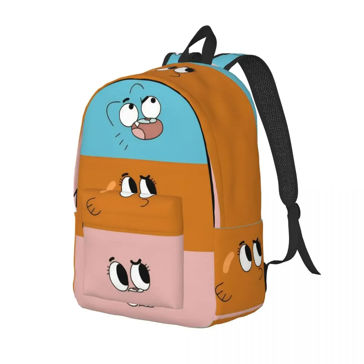 sac à dos de dessin animé gum ball watterson pour garçons et filles, sac d'école pour étudiants, sac à dos en toile the amazing world of canvas, sac de voyage pour la maternelle