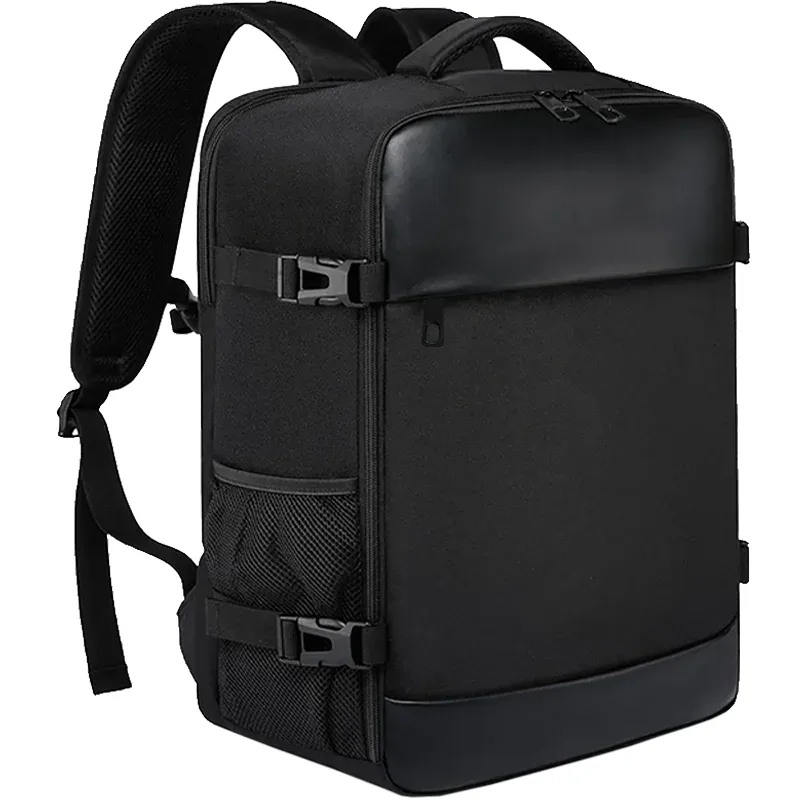 sac à dos de voyage d'affaires pour hommes, grande capacité, sac étanche pour ordinateur portable, multifonctionnel, antivol, sac à livres pour collège et école, noir
