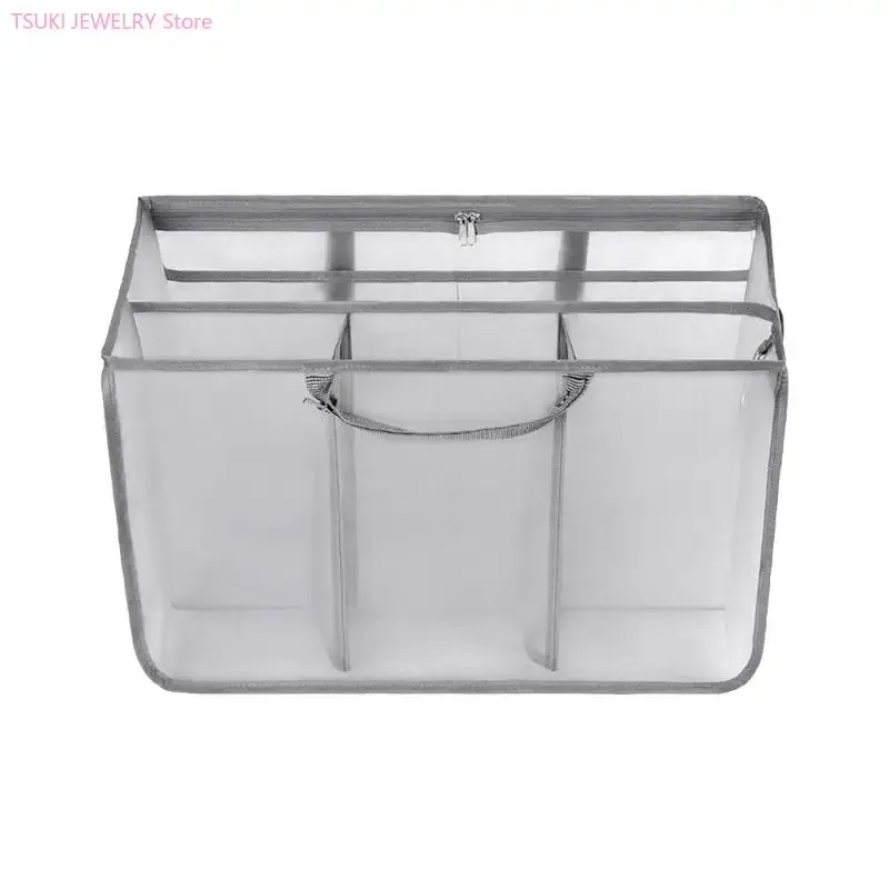 organisateur voyage sac plage tissu ripstop maille poignées latérales rose noir marron compartiments pochette zippée clip mousqueton