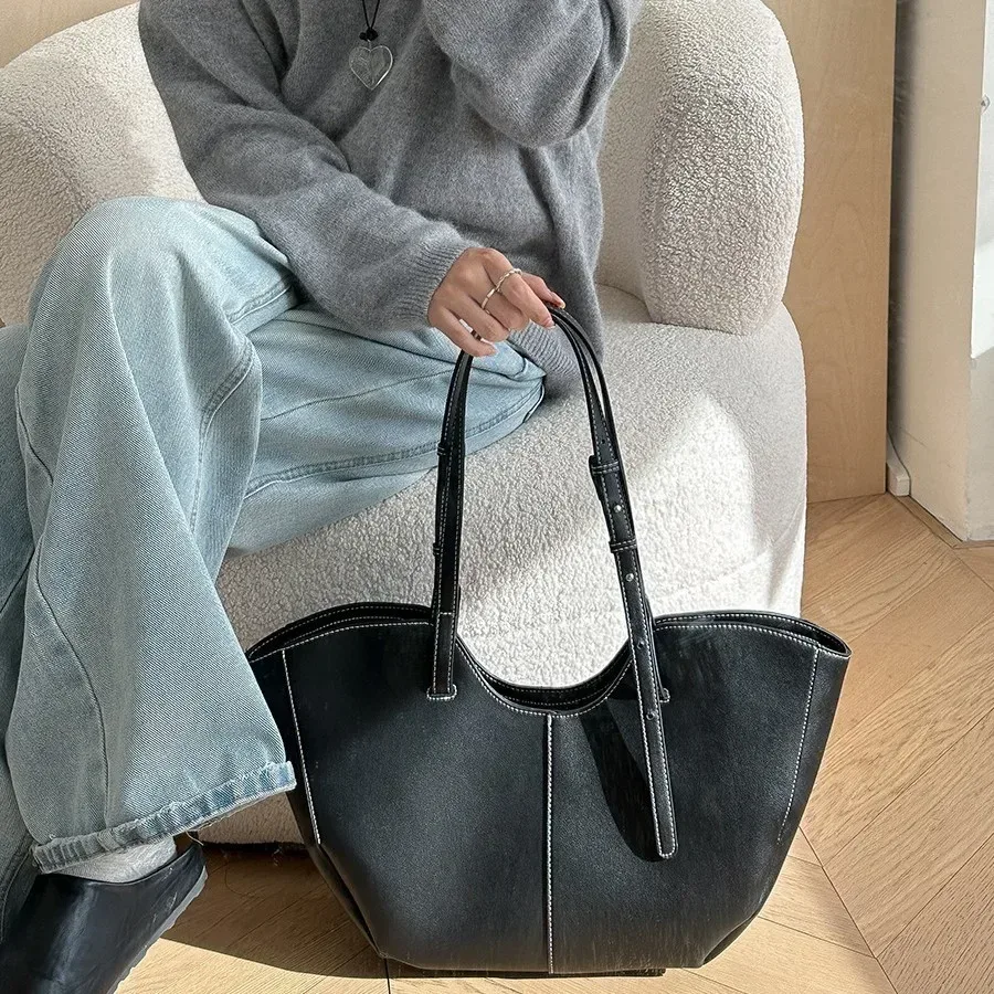 sac à main vintage pour femme, grande capacité, sac de shopping portable, sac à bandoulière de luxe en cuir pu, sacs fourre-tout pour femme, sacs de navetteur, sacs sous le bras, bolsa