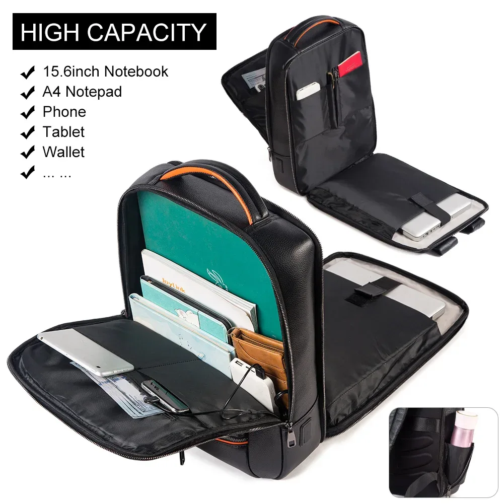 humerpaul-sac à dos de voyage pour homme d'affaires, école, extensible, usb, grande capacité, ordinateur portable 15.6 pouces, extérieur