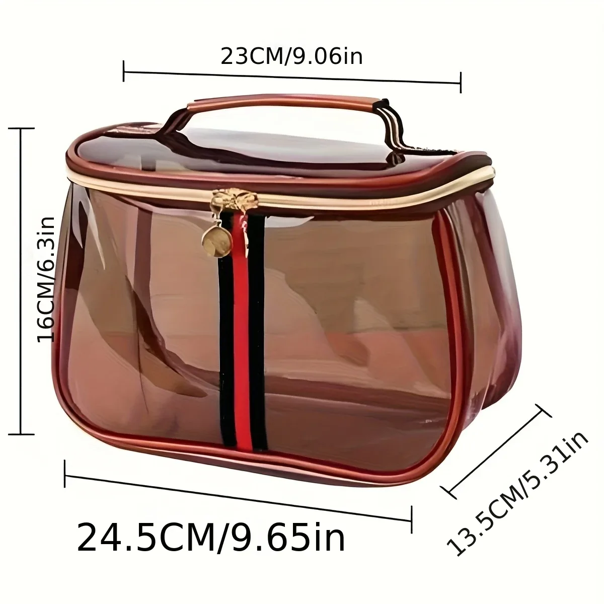 sac de maquillage transparent de grande capacité pour femmes, sac de toilette imperméable pour la salle de sport, sac de voyage portable, boîte de rangement en pvc, forme de boîte, cadeaux