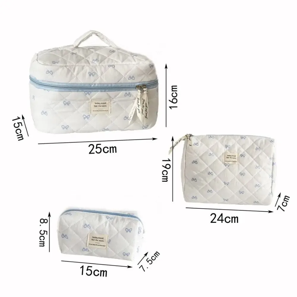 sac à cosmétiques portable bleu pour femme, pochette de voyage, trousse de maquillage grande capacité, trousse à crayons à fermeture éclair, sac de rangement, cadeaux