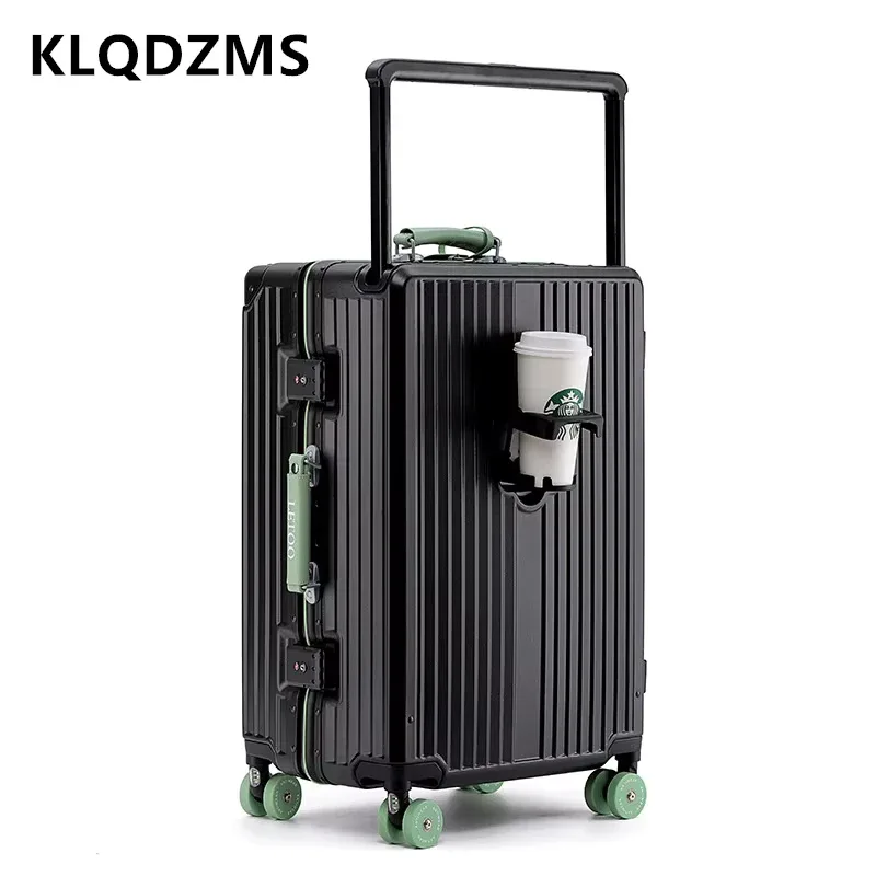 klqdzms – sac à bagages de haute qualité, 20, 24, 26, 28 pouces, boîte de transport multifonctionnelle, grande capacité, valise à cadre en aluminium