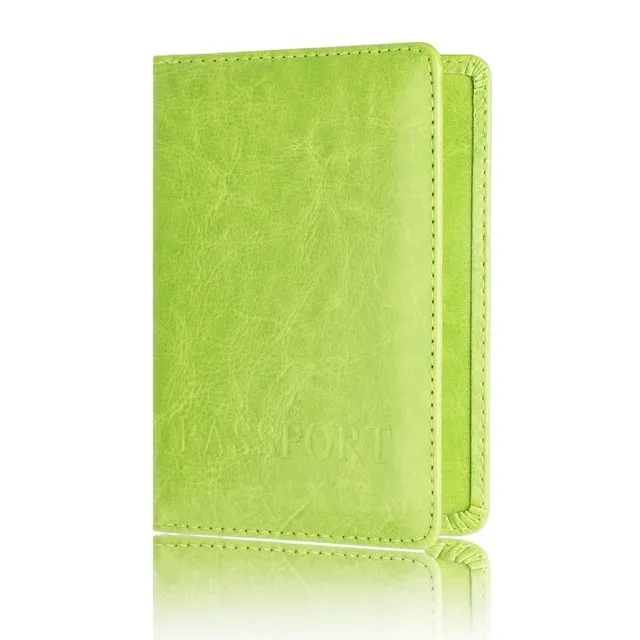 couverture universelle de passeport en cuir pu pour hommes et femmes, porte-passeport de voyage, sac de carte de crédit d'identité, portefeuille d'argent entier coloré, porte-billets