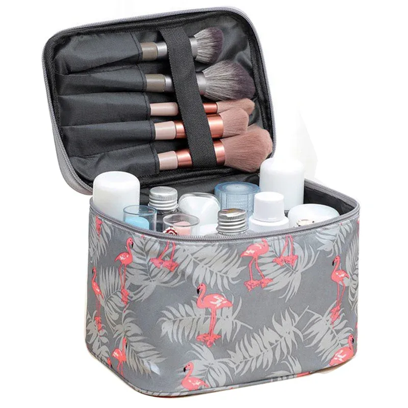 flamingo sacs à cosmétiques rangement de voyage sac de maquillage organisateurs de trousses de toilette boîte de toilette zdh51