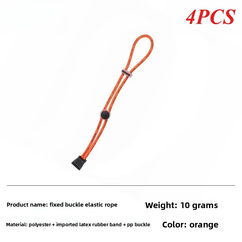 corde élastique multifonctionnelle plastique orange boucles noire kaki vert neuron sangle sac utilisation voyage