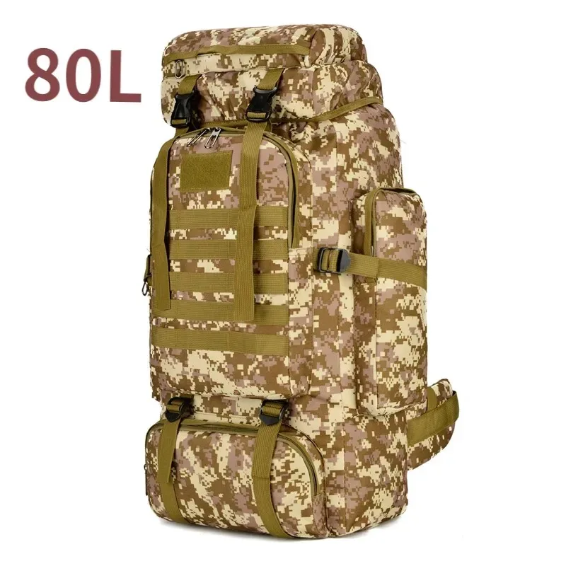 sac dos oxford université camouflage noir gris jaunes activités plein air grande taille randonnée camping