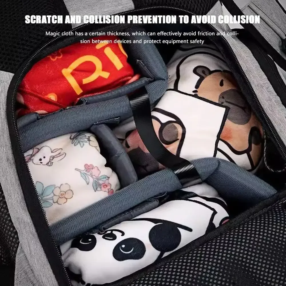 nouvelle trousse de maquillage pliante fantastique 2026 – sac de rangement réutilisable en tissu magique à cent pièces pour appareil photo et ipad – housse de protection