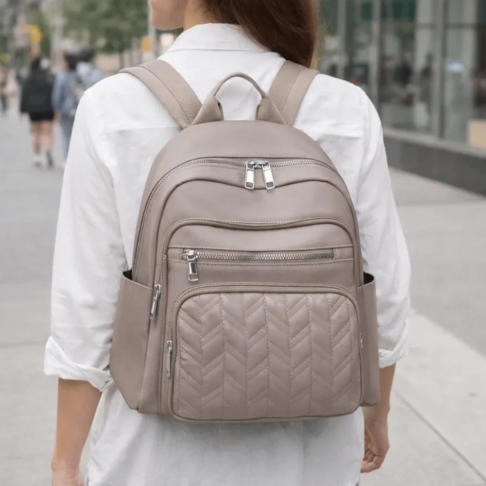 sacs à dos imperméables en tissu oxford, grande capacité, sacs à dos de voyage durables en nylon, design carré et tendance