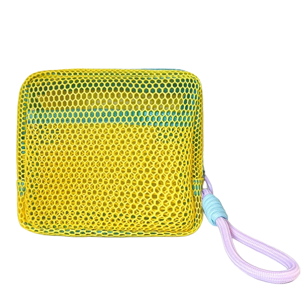 sac de plage transparent en maille, 1/4 pièces, bracelet détachable, léger, portable, multifonctionnel, pochette de rangement pour voyage en plein air