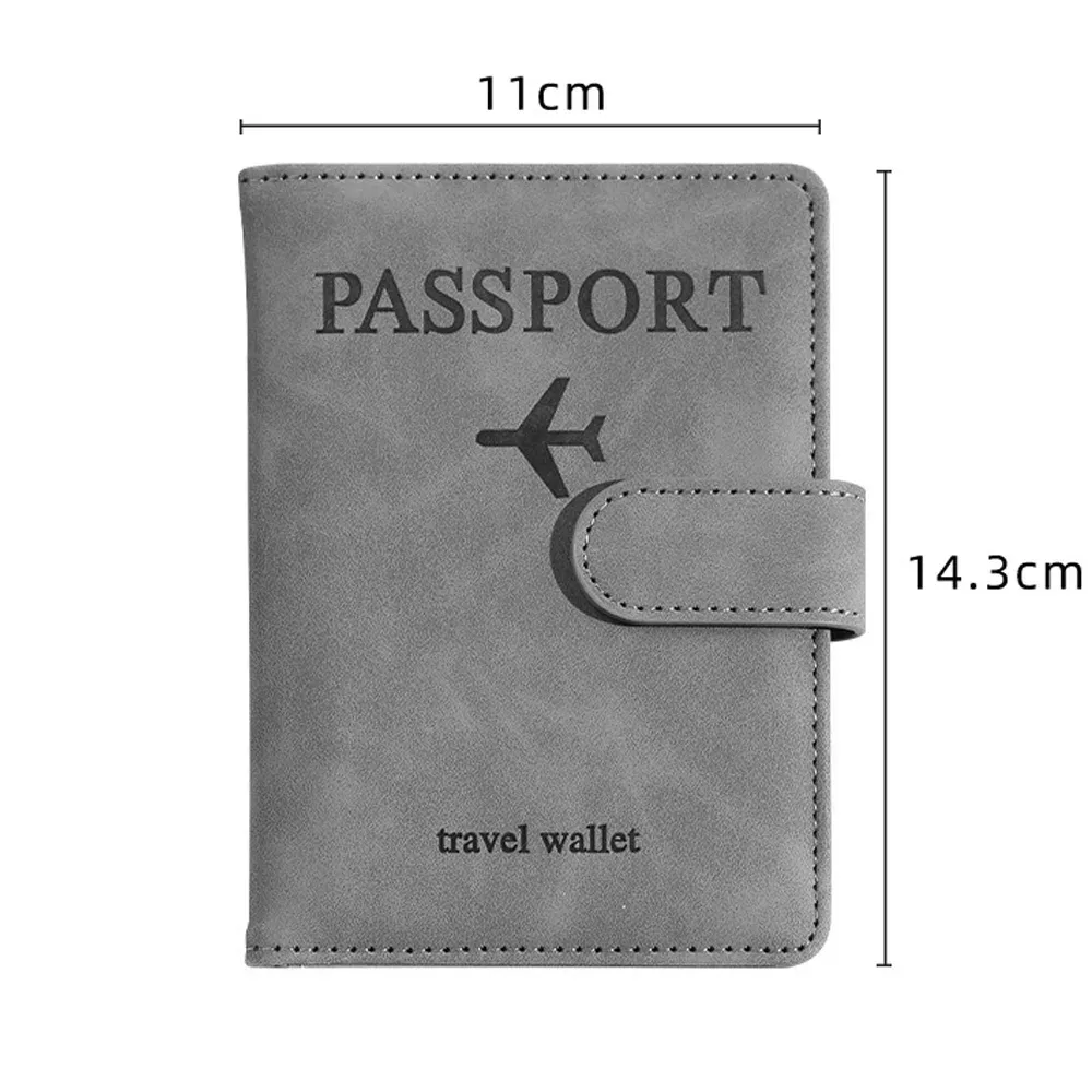 porte-documents d'affaires rfid pour le voyage, porte-passeport personnalisé, portefeuille pour carte d'identité et carte bancaire, étui portefeuille, accessoires de voyage