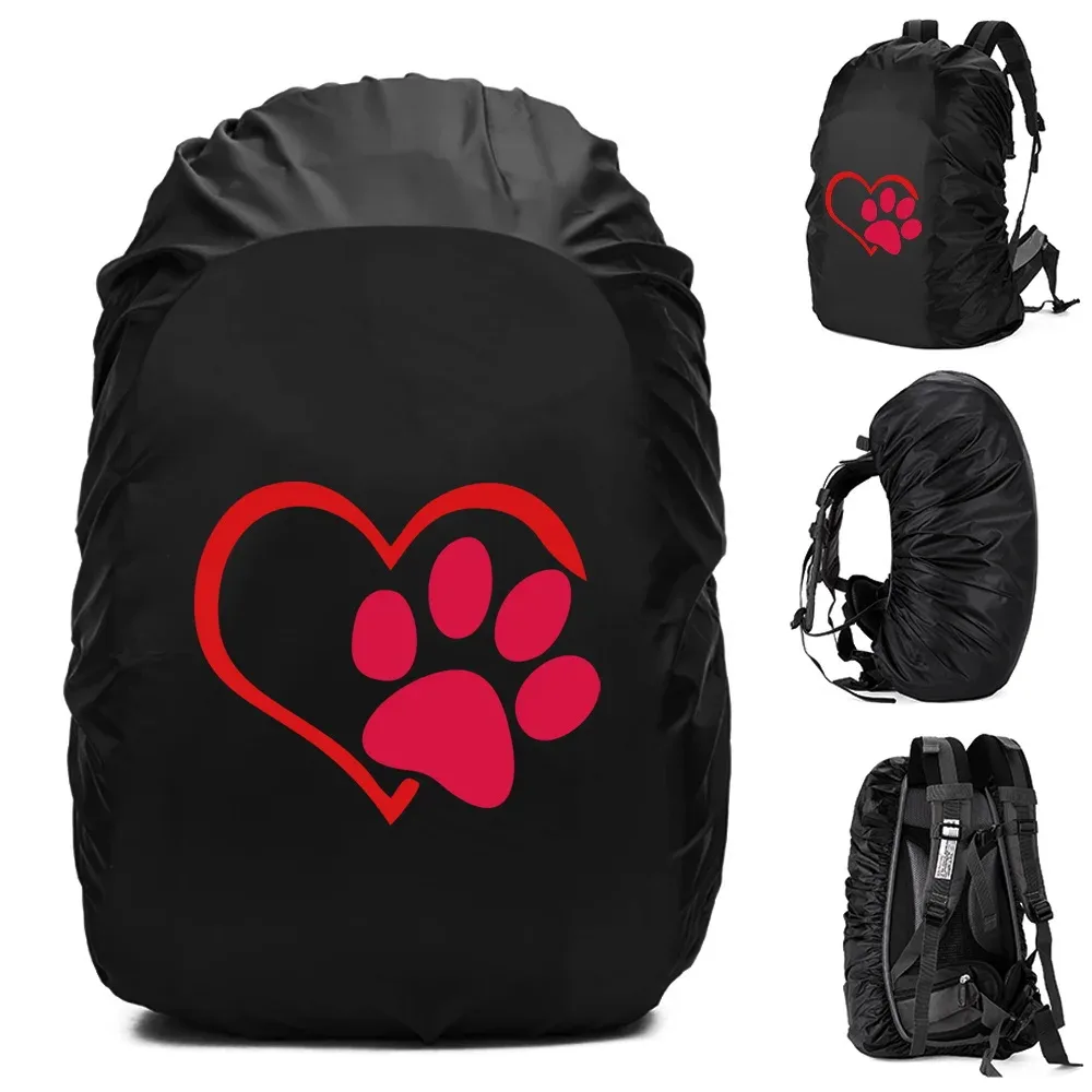 20-70l sac à dos housse de pluie housse anti-poussière pour sac arrière empreintes imprimé étanche camping randonnée sac d'escalade pour housse de pluie
