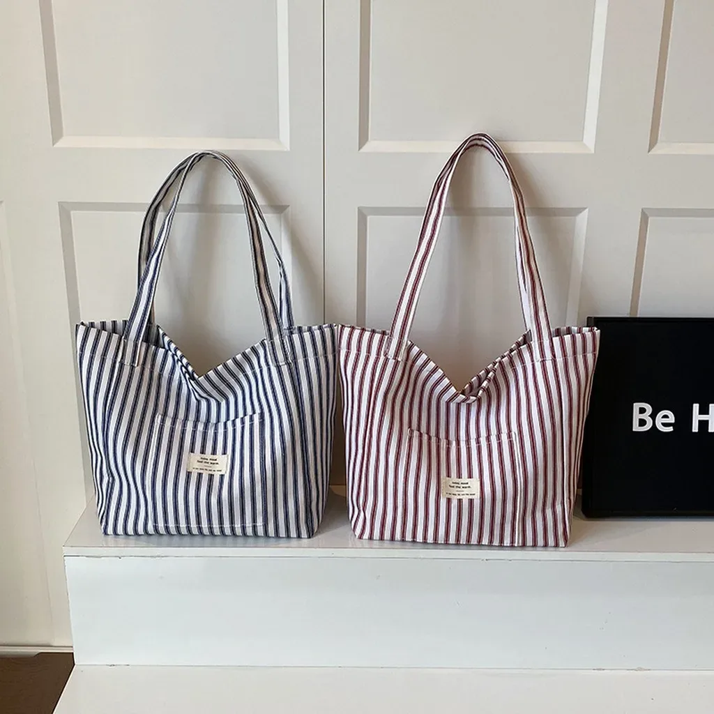 nouveau sac de plage cabas tendance pour femme en toile rayée grande capacité sac à bandoulière sac à main cabas sacs à bandoulière ﻿