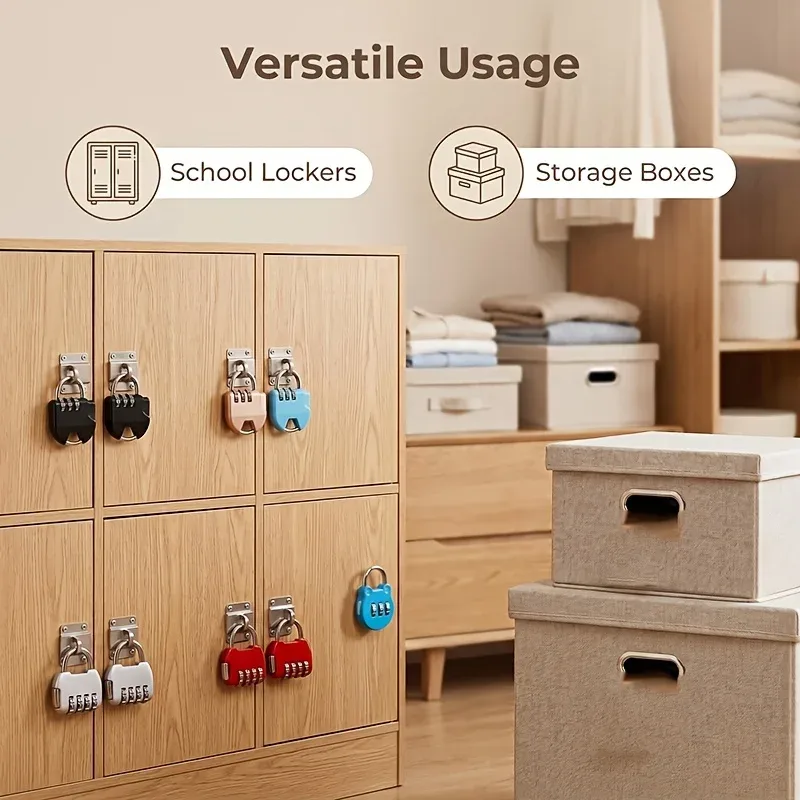 cadenas antivol portable combinaison trois chiffres abs vert sécurité valise casier boîte rangement scolaire usage voyage