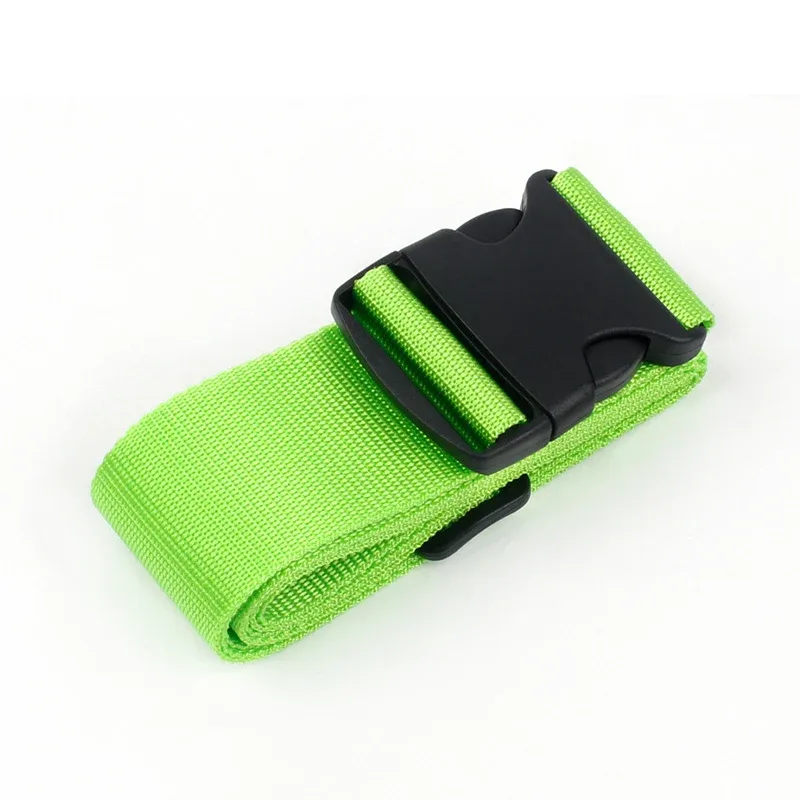 sangles de bagages de forme droite pour valise, ceinture de bagage en polyester avec boucle à dégagement réglable, accessoire de voyage