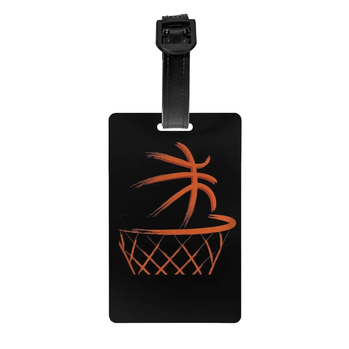 étiquettes de bagage rondes personnalisées pour valises, points de basket-ball, culture fongique de la mode, étiquettes de bagage, couverture de confidentialité, étiquette d'identification