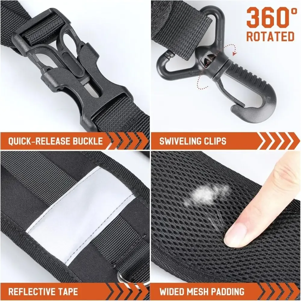 nouveau sangles de sac à dos noires, tissu oxford, absorption des chocs, sangle de remplacement, pièces de réparation, voyage
